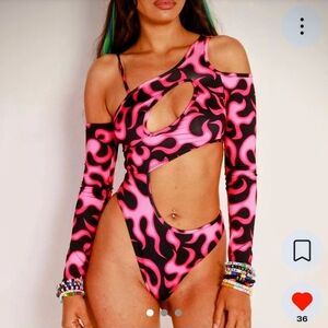 ISO: iHeartRaves Pink Bodysuit